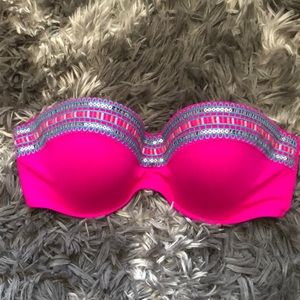 Hot Pink Detailed Bikini